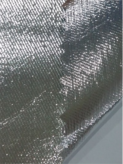 XA-GDLD  FM-12-303   耐高溫防火系列   阻燃紗卡雙面覆膜 側面照